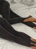 Black Sexy Leggings Women's Pants Solid Commute Wrap Skinny Autumn High Waist Trousers Patchwork Female Pants