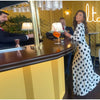 Casual Polka Dot Dress Women's Slim O-neck Full Sleeve High-Waisted Floor-Length Dresses Spring Autumn Robes
