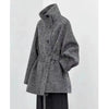 Autumn Winter Stand Collar Women's Double-faced Woolen Coat Korean Single Breasted Thick Overcoat DB5065
