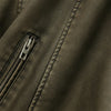 Vintage Loose Pu Faux Leather Short Jacket with Belt Streetwear Female Zipper Retro Moto Biker Coat Outwear Tops