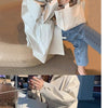 Spring Autumn Women Loose Fit Lined Outerwear Female Hooded Windbreaker Jacket Ladies Long Sleeves Trench Coat