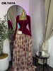 Women Print Full Sleeve Sashes Elegant Long Maxi Dress Fall Birthday Holiday Evening Sexy Party Dresses Vestidos