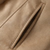 Elegant Solid Faux Fur Spliced Coat Women Lapel Long Sleeve Tassel Plush Outerwear Fall Winter Warm Streetwear