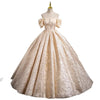 Champagne French Engagement Toast Dress, Bride's Evening Gown, Women's One Shoulder Coming of Age Princess Dress