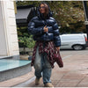 Solid Zipper Drawstring Puffer Jacket Quilted Water-Resistant Loose Winter/Fall Warm Women Outerwear Daily Causal Lady Coat