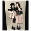 Original Japanese Lace Off-Shoulder Long Sleeve Dress Sweet Girl Kawaii Bowknot Women's Elegant Lolita Short Dresses
