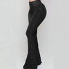 Jeans High Waist Strecth Denim Flare Pants Women Vintage Trousers Buttons Denims Streetwear Autumn Female Floor Length