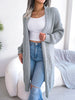 Women's Solid Color Shawl Collar Knit Cardigan Sweater for Autumn Winter Casual Vacation Coat