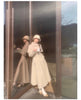 Winter Long Wool & Blends Coat for Women Chic Elegant Womans Clothing Skirted Woolen Overcoat