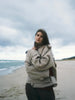 Casual Solid Lapel Lace Up Trench Coat Women's Elegant Long Sleeve Loose Short Coat Autumn Daily Commute Street Outwear