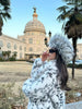 Cool Girls Faux Fur Coat Long Belted Leopard Print Fox Fur Outerwears Women Autumn Winter Thick Warm Soft Fluffy Overcoat