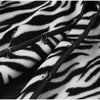 Women Zebra Print 2 Piece Set Round Neck Cropped Jacket Mini Skirt Set All Matching Suit Female Autumn Street Office Outfit