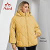 Women's Jacket Winter Plus Size Bio Down Jackets Hooded Quilted Cotton Coat Women Parka Female Clothing Split Hem