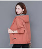 Women'S Clothes Spring Autumn Jacket Top Women Windbreaker Korean Loose Casual Hooded Jacket Ladies All-Match Coat