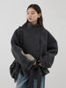 Korean Women Double-sided Belt Woolen Coat Loose Overcoat Solid Ladies Outerwear Girl Jackets Autumn Winter