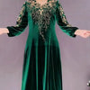 Middle Aged And Elderly Women's Clothing Spring Autumn Styles Noble And Stylish Velvet Dresses Dresses With Enlarged Sizes