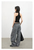 Women Jeans Loose Casual High Waist Wide Leg Denim Pants Paisley Female Trousers Spring Autumn