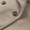 Elegant Women's Short Woolen Coats Stand Collar Double Breasted Long Sleeve Female Jacket Autumn Winter Lady Warm Outwear