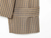 Chic Plaid Loose Women's Trench Coat Vintage Turndown Collar Double Breasted Lace-up Lady Jacket Autumn Female Outwear