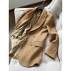 Spring Worsted Wool Blazer for women Australian Wool Female Korean Version Slim Fit Suit Coat For Women
