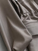 Solid-color Stand Neck Pocket Loose Mid-length Drawstring Waist Casual Trench Coats Women Long Sleeves Coats