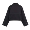 autumn product women's classic double-breaked lapel simple short trench coat casual coat