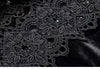 Women's Velvet Maxi Dress Hollow out Stand Collar Half Sleeve Elegant Party Spring
