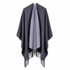 Winter Poncho Women Capes Scarf Imitation Cashmere Ladies Scarves Warm Shawls Wraps Woman Ponchos Bufanda Mujer Foulard