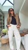 Women Casual Solid Cropped Suede Jacket Chic Stand Collar Zipper Pocket Loose Jackets Autumn Lady Commuter Outwear