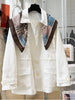 Long-Sleeved Simple Cotton Coats for Women Spring Elegant Lightweight Single Breasted Loose Coats