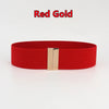 Women Elastic Band Wide Belts Simple Down Coat Waist Belt Female Buckle Black Strap Dress Decoration Accessories Ladies