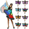 1pc Womens Butterfly Wings Polyester Butterfly Cape for Stage Dress-up Shawl Cloak Fancy Dress Costume 150x70cm