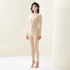 Winter Women Thermal Underwear Seamless Comfortable Double-layer Thermal Underwear Ultra-thin Autumn Clothes Pants Base Set