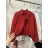 Women's Short Jacket Spring Autumn Korean Version Stand-up Collar Ladies Coat Loose Casual Female Overcoat