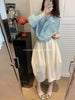 Pleated Cropped Blazer Women Batwing Sleeve Open Front Button Cardigan Jacket Elegant Office Casual Coat