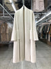 Women Bathrobe Style Double Sided Wool Coat Loose Big Turn-Down Collar Long Sleeve Warm Wool Jacket Autumn Winter