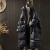 Lagabogy Winter Women Oversize Long Puffer Coat Female Thick Warm White Duck Down Jacket Hooded Loose Parkas Outwear