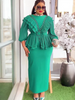 Elegant African Dresses For Women Autumn Outfits Wedding Party Long Dress Plus Size Evening Gown Ladies Clothing