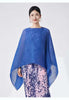 Pleated Shawl Coat For Women Slash Neck Solid Color Headcloth Scarf Versatile Coats Spring 2Z2603