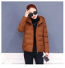 Winter Women's Cold Coat Parkas Hooded Padded Jacket Cropped Jacket Plus Size Long Sleeve Top Korean