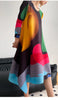Pleated Printed Skirt Spring Autumn Temperament Plus Size Large Swing High Waist Casual Dresses for Women