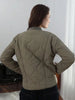 Autumn Jacket For Women Elegant Solid Quilted Coat Long Sleeve Single Breasted Outerwear Casual Maternity Outfit Tops