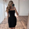 Elegant Solid Shawl Mini Dress Women Chic Half High Collar Waist Cinching A-line Short Dresses Lady Party Evening Gown