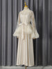 White Two Piece Set for Women Lapel Flare Sleeve Spliced Ruffles Lace Blouse High Waist Simpel Vest Dress Fairy Suit Female