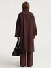 Solid Casual Trench For Women Stand Collar Long Sleeve Patchwork Single Breasted Temperament Long Coats Female