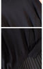 Women Loose Irregular Knit Maxi Dress Autumn Winter Ladies Splicing Together Vestidos Female Fake Two Pieces Long Dresses