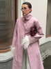 Stand Collar Oversized Long Trench Coat Women Street Single Button Half Sleeve Side Split Loose Jackets Chic Lady Outerwears