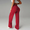 High Waisted Yoga Pants for Women, Loose Wide Leg Workout Trousers with Pockets for Running and Outdoor Exercise