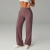 High Waisted Yoga Pants for Women, Loose Wide Leg Workout Trousers with Pockets for Running and Outdoor Exercise