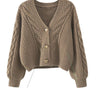 Autumn Winter Cardigan Sweater Women Knitted Coats Female Solid Long Sleeve Casual Knit Jacket Cardigans Tops Knitwear